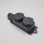 Розетка каучуковая двухместная с защитными крышками 402 2Р+РЭ IP44 LEE