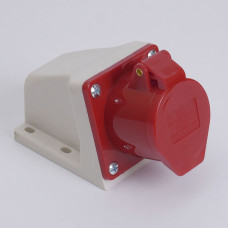 Розетка стационарная наружная 7134 63А 380В 3Р+Е IP67 LEE