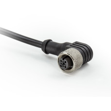 Корпус с розеткой кабелем полиуретан 2м соединение М12 (4 вывода) 90*
