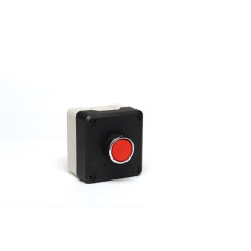 Пост чорно-сірий з червоною кнопкою (1НЗ)