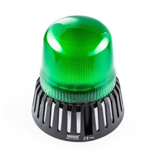 Проблисковий маяк зелений мультифункціональний з зумером Ø120 24 AC / DC