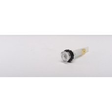 Сигнальна арматура 10мм із затисками MS 6.3х0.8мм неонова лампа 220В AC біла
