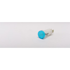 Сигнальна арматура 14мм із термозахисною лінзою лампа 220В синя
