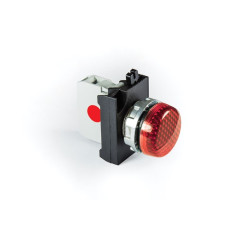 Сигнальна арматура із світлодіодом 100-250 В AC (червона) - метал IP65