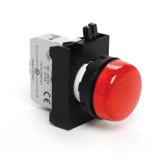Сигнальная арматура со светодиодом 100-250 В AC (красная) – пластик IP65