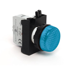 Сигнальна арматура із світлодіодом 100-250 В AC (синя) - пластик IP65