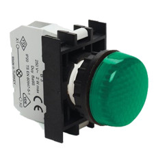 Сигнальна арматура із світлодіодом 100-250В AC зелена