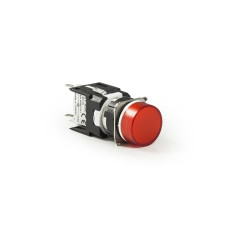 Світлосигнальна арматура кругла червона LED 24V AC/DC