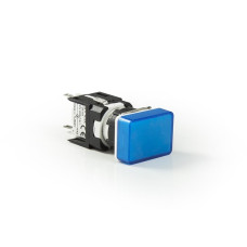 Світлосигнальна арматура прямокутна синя LED 24V AC/DC