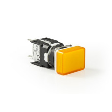 Світлосигнальна арматура прямокутна жовта LED 24V AC/DC