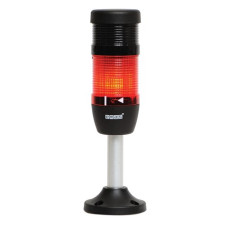 Световая колонна диаметр 50мм 2 яруса (красный, зуммер), светодиод мигающий 220В AC алюминиевый патрубок 100мм