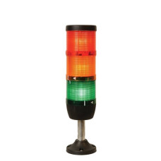 Световая колонна диаметр 70мм 3 яруса (красный, зеленый, желтый) светодиод 220V AC пластиковый патрубок 100мм