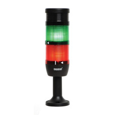 Световая колонна диаметр 70мм 3 яруса (красный, зеленый, зуммер) светодиод 220V AC пластиковый патрубок 110мм