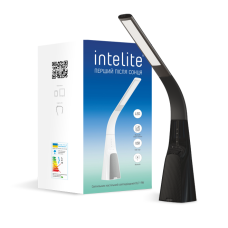Розумна лампа Intelite DL7 9W (USB, димінг, температура, звук) чорна
