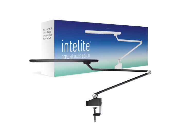 Розумна настільна лампа Intelite IDL 12W (діммінг, температура) чорна