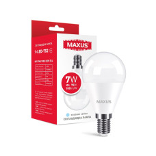 Лампа світлодіодна MAXUS G45 7W 4100K 220V E14