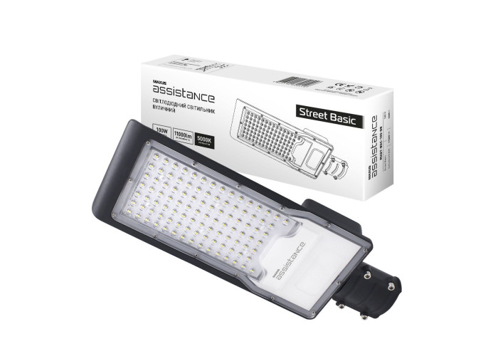 LED-світильник вуличний консольний Maxus assistance Street Basic 100W 850 GR
