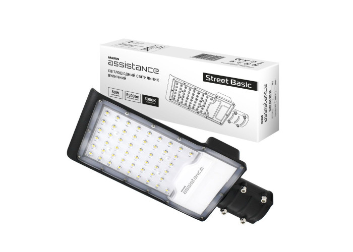 LED-світильник вуличний консольний Maxus assistance Street Basic 50W 850 GR