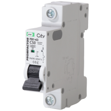 Автоматический выключатель FB1-63 1P C 50A 6kA CITY