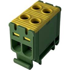 Клемма FT1016G 2P,Cu:1.5-16/Al:1.5-16 мм2, желто-зеленая
