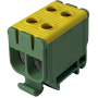 Клемма FT1050G 2P, Cu: 2.5-50 / Al: 6-50 мм2, желто-зеленая.