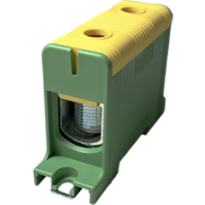 Клемма FT1150G 1Р, Cu: 35-150 / Al: 35-150 мм2, желто-зеленая.