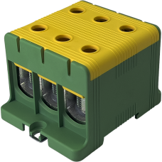 Клемма FT1150G 3P, Cu: 35-150 / Al: 35-150 мм2, желто-зеленая.