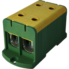 Клемма FT1240G 2P, Cu: 35-240 / Al: 35-240 мм2, желто-зеленая.