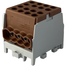Клеммный блок FJ-25/16.3BR 100A коричневый