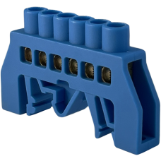 Шина нулевая изолированная STF706B 6x9мм2 (синяя)