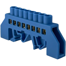 Шина нулевая изолированная STF708B 6x9мм2 (синяя)