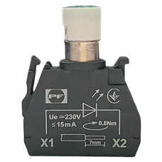 Светодиодный модуль для кнопочных выключателей FP белый 230V