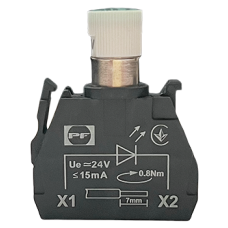 Светодиодный модуль для кнопочных выключателей FP голубой 24V