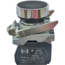 Выключатель кнопочный металлический FP4-BA21 1NO (черный)