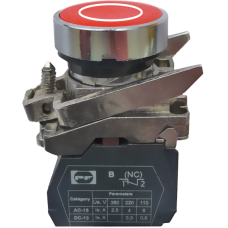 Выключатель кнопочный металлический FP4-BA4322 1NC (O, красный)