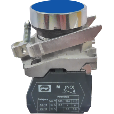 Выключатель кнопочный металлический FP4-BA61 1NO (голубой)