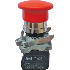 Выключатель кнопочный металлический FP4-BC42 1NC (красный)