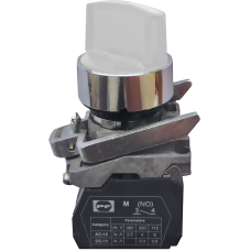 Выключатель кнопочный металлический FP4-BK3165230 2NО(белый)