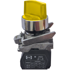 Выключатель кнопочный металлический FP4-BK3565230 2NО (желтый)
