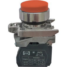 Вимикач кнопковий металевий FP4-BL42 1NC (червоний)