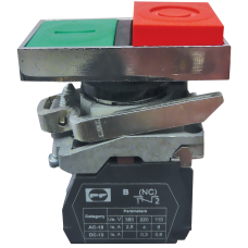 Вимикач кнопковий металевий FP4-BL8425 1NO 1NC (зел-червон)