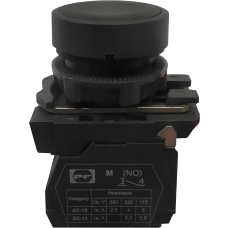 Вимикач кнопковий пластиковий FP5-AA21 1NО (чорний)