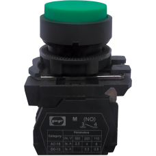 Выключатель кнопочный пластиковый FP5-AL31 1NO (зеленый)