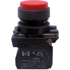 Выключатель кнопочный пластиковый FP5-AL42 1NC (красный)