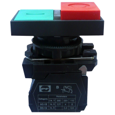 Выключатель кнопочный пластиковый FP5-AL8425 1NO 1NC (зел-красный)