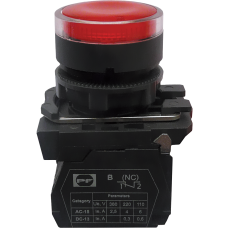 Выключатель кнопочный пластиковый FP5-AW3461230 1NC (красный)