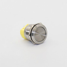 Кнопка металева КНМ-UL-22-FJ-Z 1NO1NC плоска з фіксацією 5A TAKEL