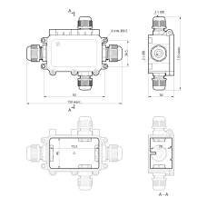 Коробка розподільча з клемником WBS-42 IP-68 TAKEL