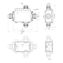 Коробка розподільча з клемником WBS-42 IP-68 TAKEL