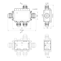 Коробка розподільча з клемником WBS-51 IP-68 TAKEL